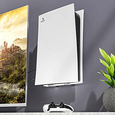  UPOK Wall Mount for PS5 - Accessories Playstation 5  Digital/Disc Edition Console Floating Shelf Behind TV, with 2 Detachable  Controllers Holder Rack, Solid Metal Stand Kit, Easy Installation : Video  Games