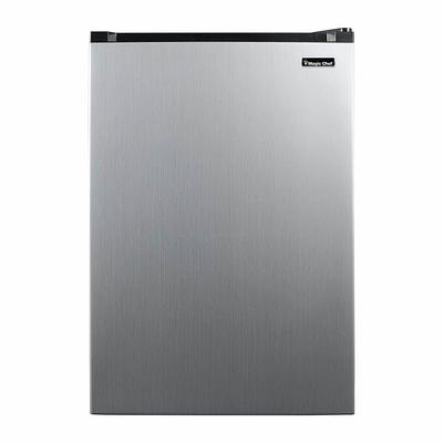 18.5 in. W, 4.5 cu. ft. 2-Door Mini Refrigerator, with Freezer in Platinum  Steel