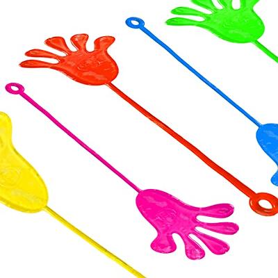 Marwills 20 Pcs Sticky Hands, Wacky Fun Stretchy Glitter Sticky Hands for Kids, Sensory Fidget Toy in 5 Assorted Colors, Sticky Hand Toys for Kid’s
