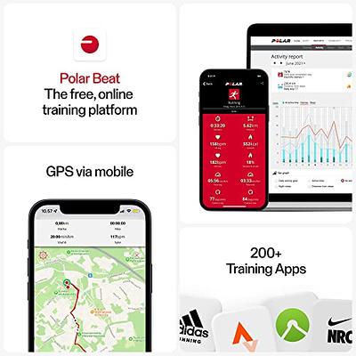  Polar H10 Heart Rate Monitor – ANT +, Bluetooth - Waterproof  HR Sensor with Chest Strap - Built-in memory, Software updates - Works with  Fitness apps, Cycling computers, Sports and