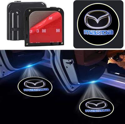 2pcs for Mazda Car Door Lights Logo Projector,Welcome LED Ghost