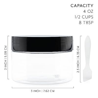 Cornucopia Tall Clear Plastic Canisters w Lids and Labels ( 3-Pack