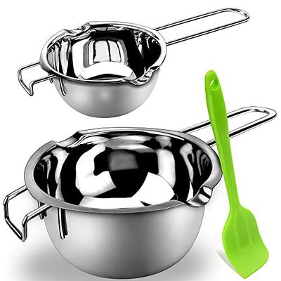 Double Boiler Pot Set for Melting Chocolate, Butter, Cheese, Caramel and  Candy - 18/8 Steel Melting Pot, 2 Cup Capacity, Including The Biggest and  Smallest Capacity… - Yahoo Shopping