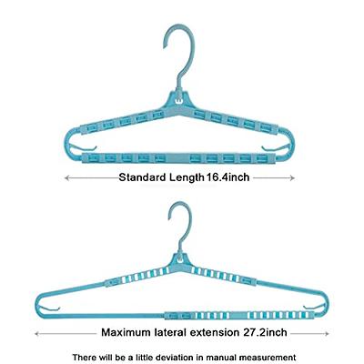 Extra Large Hangers Big Clothes Hangers Enlarge Adjustable Shoulder  16.4-27.2 Drying Hanger 4 Pack Sturdy Hangers for Wide Polos Tops  Cardigans Quilt Bath Towel Big and Tall Shirts 4 Colors Hanger 