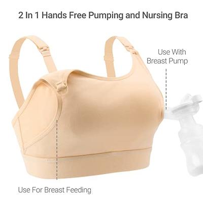 Hands Free Pumping Bra, Momcozy Adjustable Breast-Pumps Holding and Nursing  Bra, Suitable for Breastfeeding-Pumps by Lansinoh, Philips Avent, Spectra