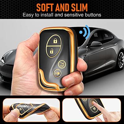 Autophone Compatible with Lexus Key fob Cover with Keychain Soft