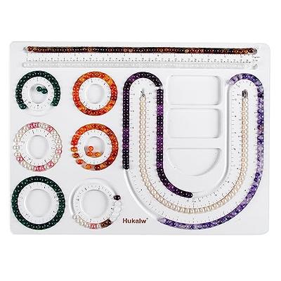 Bead Board Bracelet Beading Board With Lid, With Scale & Grid For Beginners  DIY Craft Jewelry Making Tool(Accessories not included)