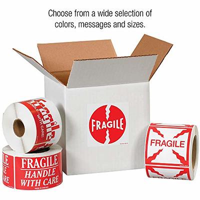 Handle With Care Fluorescent Handling Labels