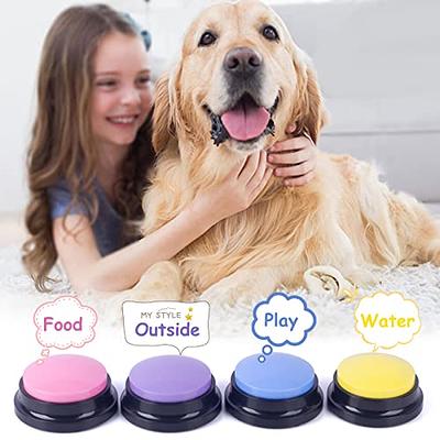 Dog Buttons for Communication, 6 Pcs Dog Talking Button Set, 30s Voice  Recordable Pet Training Buzzer, Speaking Buttons for Cats & Dogs with