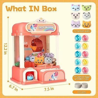 Candy Mini Claw Machine for Kids, Unicorn Toys for Girls 8-10