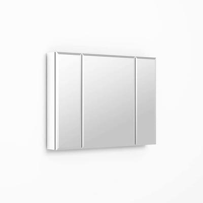 Renovators Supply Infinity x Corner Surface Wall Mount Stainless Steel Medicine Cabinet w/ Mirror