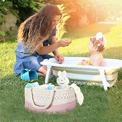 PeraBella 2-in-1 Baby Diaper Caddy Organizer, Portable Diaper Storage  Basket -Dusty Pink