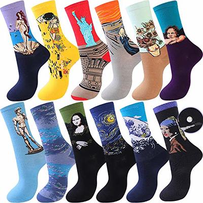 Fun Dress Crazy Socks Colorful Funny Novelty Casual Cotton Crew Socks for  Men