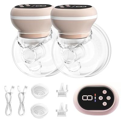 Wearable Breast Pump, S12 Double Hands Free, LCD Display, Low Noise &  Painless, 2 Modes & 9 Levels Electric Breast Pump Portable, 24mm Flange, 2  Pack