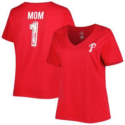 Women's Philadelphia Phillies New Era White/Red Lace-Up Long Sleeve T-Shirt