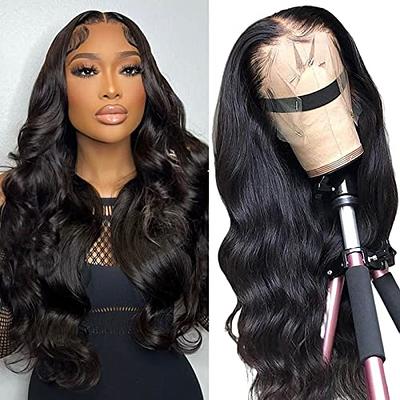 GURVEY Body Wave Wig 13x4 HD Lace Front Wigs Human Hair 180% Dentisy 26  Inch Body Wave Frontal Wig Pre Plucked with Baby Hair Brazalian Glueless  Virgin Hair Natural Color - Yahoo Shopping