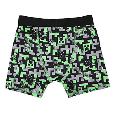 Minecraft Boys Underwear Boxer Briefs Athletic 5 Pack Size Medium (8) New