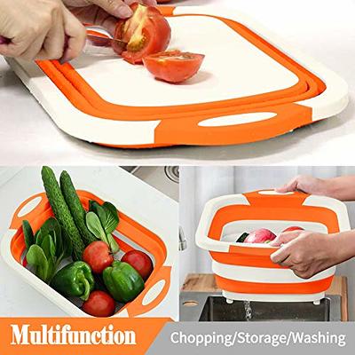 Multifunctional Silicone Based Kitchen Foldable Cutting, Chopping Board