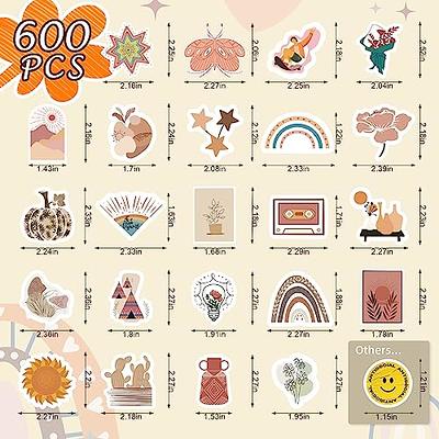 Arme Stickers Pack，600 PCS Boho Stickers for Waterbottles, Aesthetic  Sticker Pack, Vinyl Waterproof Stickers for Women Adults Kids Teens, Laptop  Stickers for Phone Skateboard - Yahoo Shopping