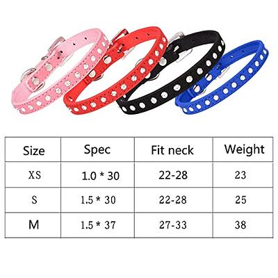  EXPAWLORER Dog Collar Rhinestone Necklace - Cute Sparkling Pet  Collar for Girl Dogs and Cats, Soft Crystal Cat Collar Neck Decoration,  Adjustable for Small Medium Large Breed Sizes, Pink S 