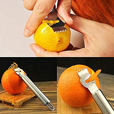 Lemon Grater Stainless Steel Lemon Grater Orange Peeler Citrus Fruit Grater  Peeling Knife Kitchen Gadgets Bar Accessories