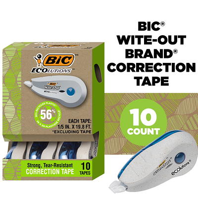 BIC Wite-Out EZ Correct Correction Tape, White, 4 Count 