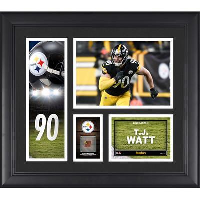 Men's Majestic Threads T.J. Watt Black Pittsburgh Steelers Player