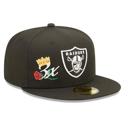 Men's Las Vegas Raiders New Era Black Multi 59FIFTY Fitted Hat