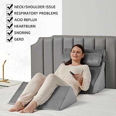 Adjustable Bed Wedge Pillow Sofa Office Seat Chair Leg Neck Back