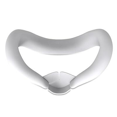 VR Silicone Facial Interface for Quest 3, VR Accessories Sweat-Proof PU  Foam Cushion for Quest 3