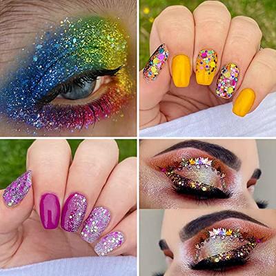 Decor Rhinestone Holographic Chunky Glitter Nails Art - Temu