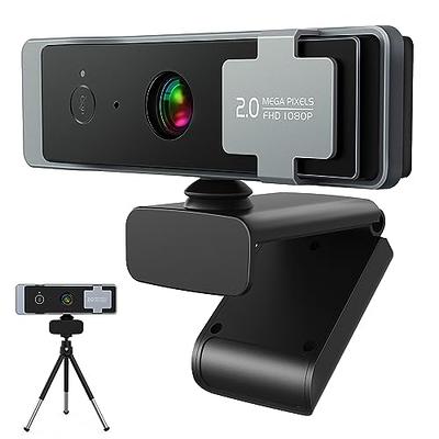 Webcam 1080p, Webcam with Microphone, USB Web Camera 110°Wide View, Plug  and Play Computer Camera, Laptop Desktop Webcam for Conferencing