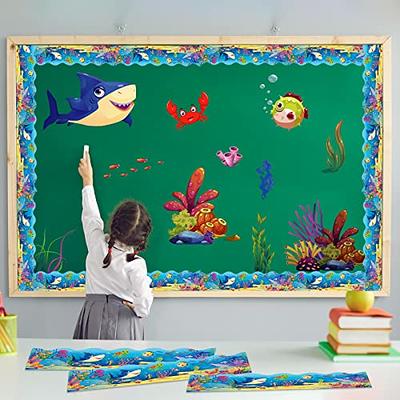 72 PCS Sea Life Paper Cutouts Classroom Bulletin Board Decorations