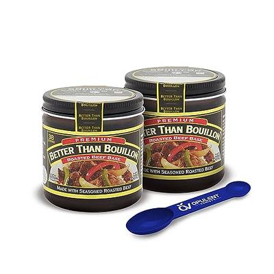 Better Than Bouillon Roasted Garlic Base 8 oz (Pack of 4) Bundle with  PrimeTime Direct Teaspoon Scoop with BTB Authenticity Seal