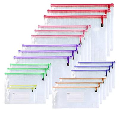 Oaimyy -Mesh Zipper Pouch Plastic Zipper File Zip Document Folders