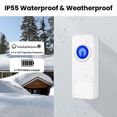 Door Bell for Home 2 Receiver & 1 Transmitter Wireless Door Bell Waterproof  IP55 Long Range