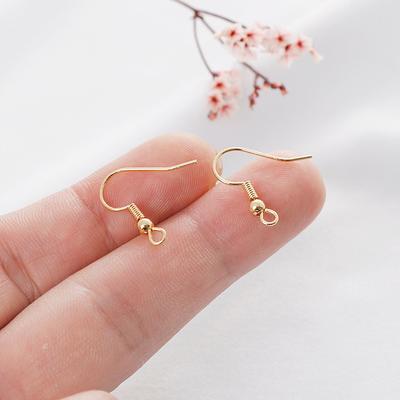 200 PCS 925 Sterling Silver Earring Hooks With Clear Rubber Earring Safety  Backs Fish Hook Ear Wires French Wire Hooks Hypo-allergenic Jewelry  Findings Earring Parts DIY Making : : Home