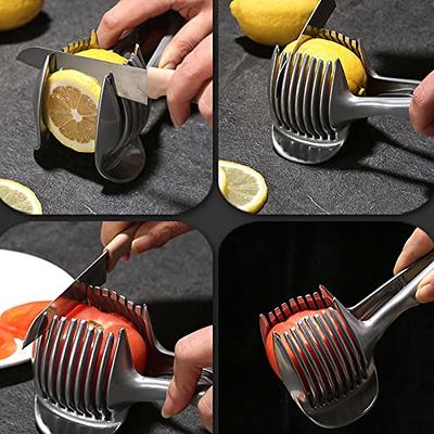 Slicers Tomato Onion Vegetables Slicer Cutting Aid Holder Guide