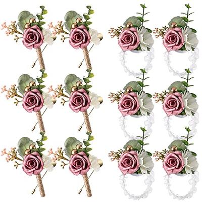 PE Rose Ribbon Hand Flower Bridal Wedding New Wedding Elegant