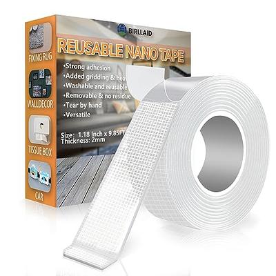 1 Roll Double Sided Tape Heavy Duty, Universal High Tack Strong Wall  Adhesive with Fiberglass Mesh, Super Sticky Resistente Clear Tape, Easy Use  Transparent Tape