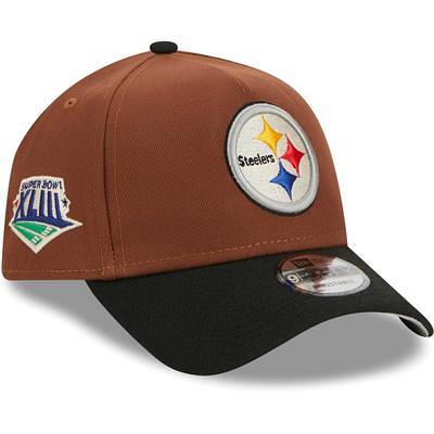 Men's New Era Black Pittsburgh Steelers Super Bowl Patch 59FIFTY