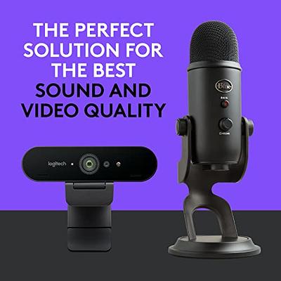 Logitech 4K Pro Webcam with USB Condenser Microphone and