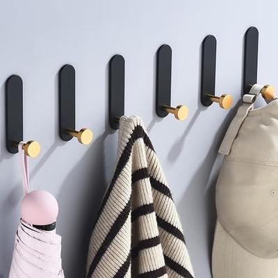 Adhesive Wall Hooks, Metal Towel Hooks Modern Coat Hooks, Heavy Duty Robe  Hook Stick on Bathroom, Bedroom, Kitchen, Shower, Door, 6 Pack - Yahoo  Shopping