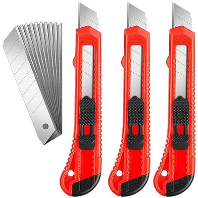 10 Pieces Mini Utility Blade Safety Cutter, Retractable Pocket Pape