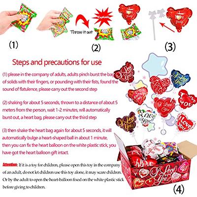  Valentines Day Gifts for Kids - 24 Pack Valentines Cards with  Heart-Shape Crystals - Funny Birthday Gifts for Boys Girls Toddler School  Class Classroom Party Bags : Home & Kitchen