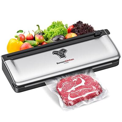 Bonsenkitchen Vacuum Sealer Machine Food Sealer, Compact Design, Air  Sealing System for Dry&Moist Food Modes,Silver - Yahoo Shopping