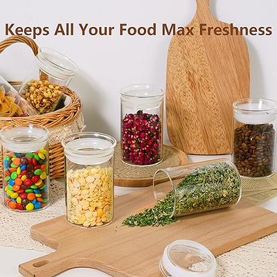 Food Storage Containers With Lids, Clear Airtight Food Jars