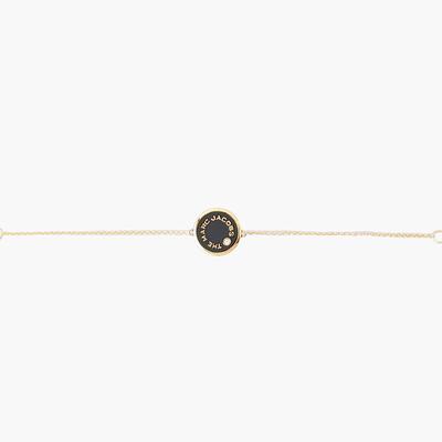 Marc Jacobs Women The J Marc Hinge Bangle Black/Gold