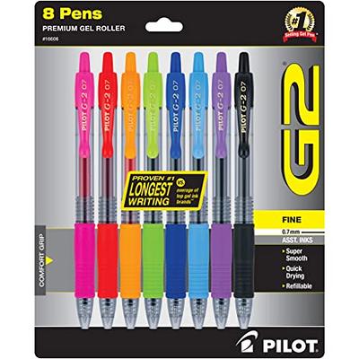 Pilot, G2 Premium Gel Roller Pens, Fine Point 0.7 mm, Assorted