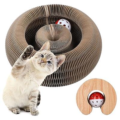 Pet Life 'Stick N' Claw' Sisal Rope and Toy Suction Cup Stick Shaped Cat Scratcher